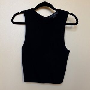 Skull Cashmere Black Crop Top 💀